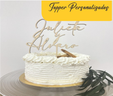 Dulzura Artesanal Cali, topper personalizados para fiestas en Cali